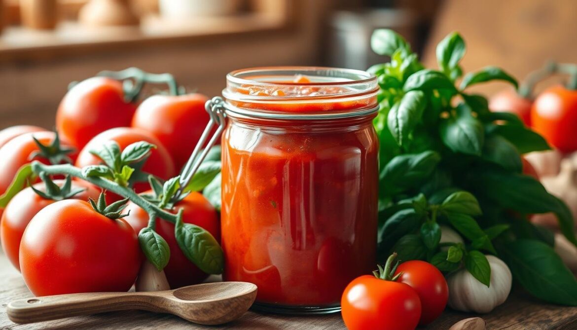 Une délicieuse sauce tomate maison est la base de plats délicieux