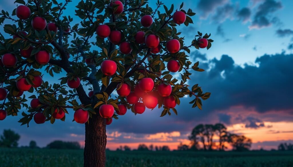 pommier dans un rêve