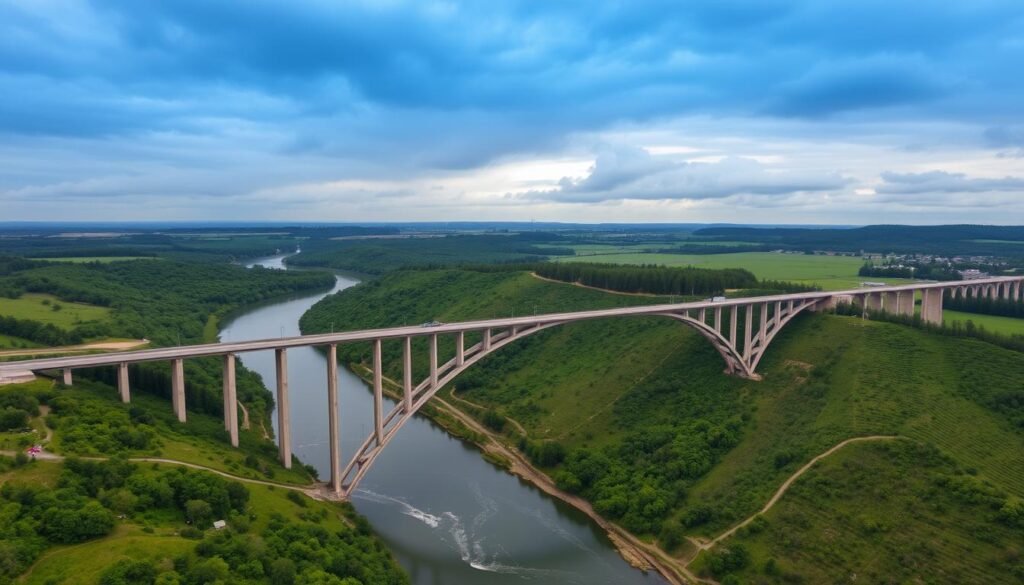 Structure du pont Lyduvėnai