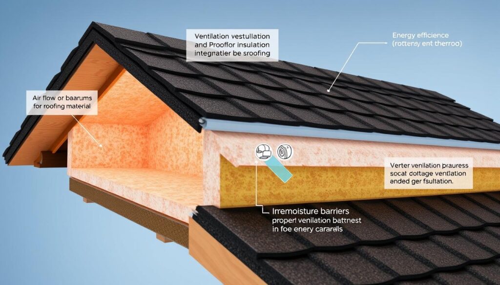 isolation thermique et ventilation du toit